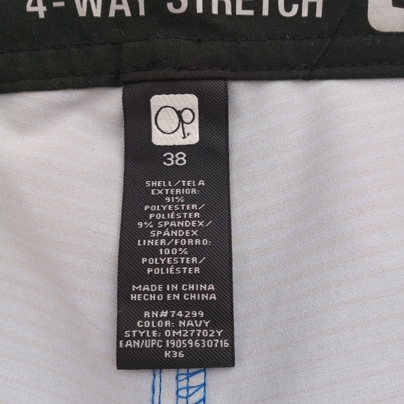 OCEAN PACIFIC MEN'S BOARD SHORTS SIZE 38 NWT NAVY - Picture 12 of 14